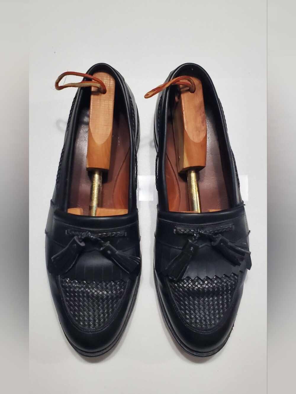 Allen Edmonds Cody Black Leather Tassel Loafer Dress Shoe Men Size 11 D USA